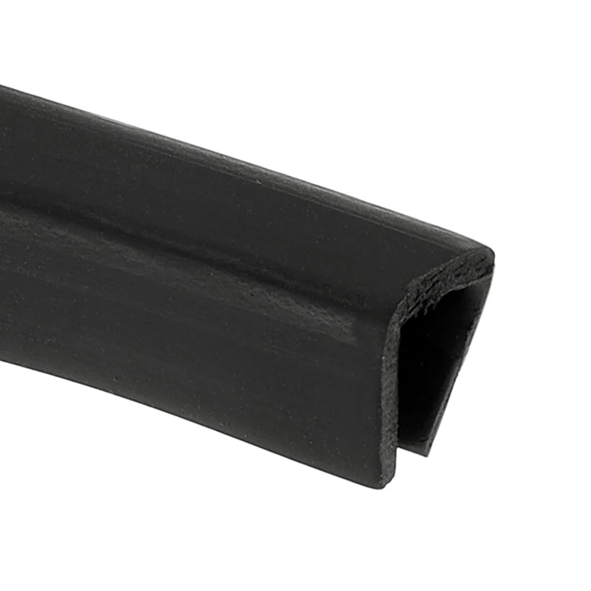 PATIKIL 10mm 4M Bordo In Gomma Con Orlo, Protezione Flessibile A Canale U Per Bordi Affilati Di Lamiere Porte Auto Sportelli Angoli Tavolo, Nero