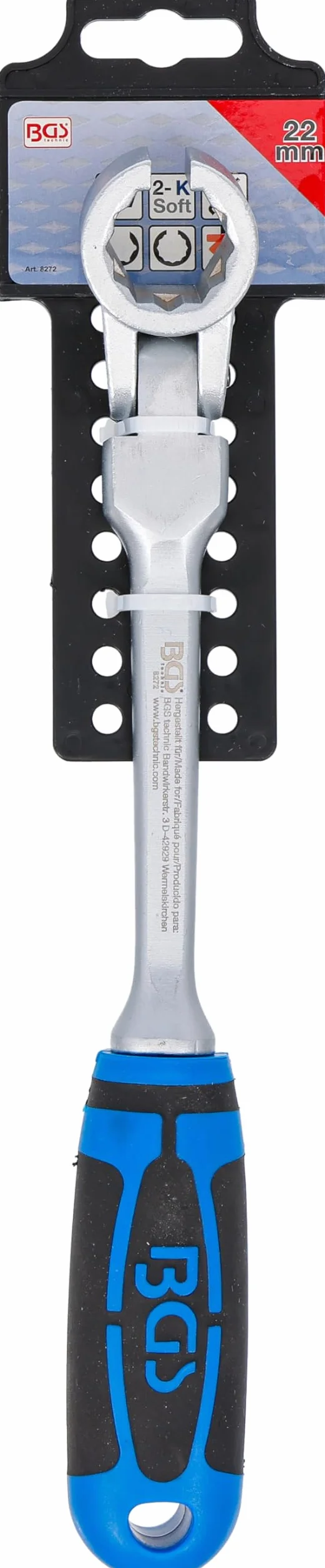 BGS 8272 | Chiave speciale ad anello per sonde Lambda, con impugnatura | 22 mm