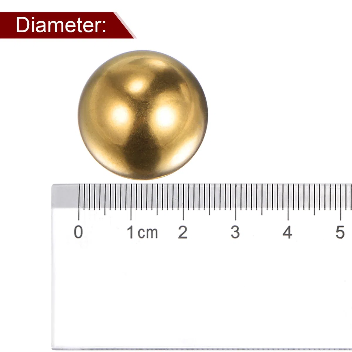QUARKZMAN 2pz 25mm Precisione Solido Ottone Cuscinetti Sfera per Cuscinetti Valvole Decorazione