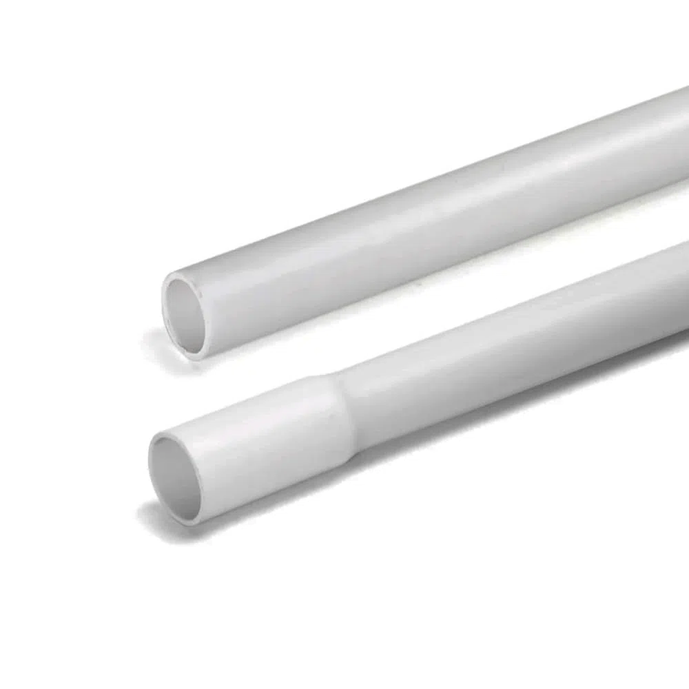 Tubo RK rigido bianco 25 mm per impianti elettrici passaggio cavi 2 metri kit 20 metri 10 pezzi ad innesto rapido