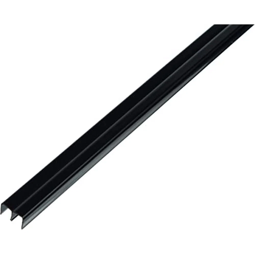 Alberts 485139 Profilo di guida superiore, plastica, nero, 1000 x 18 x 10 mm