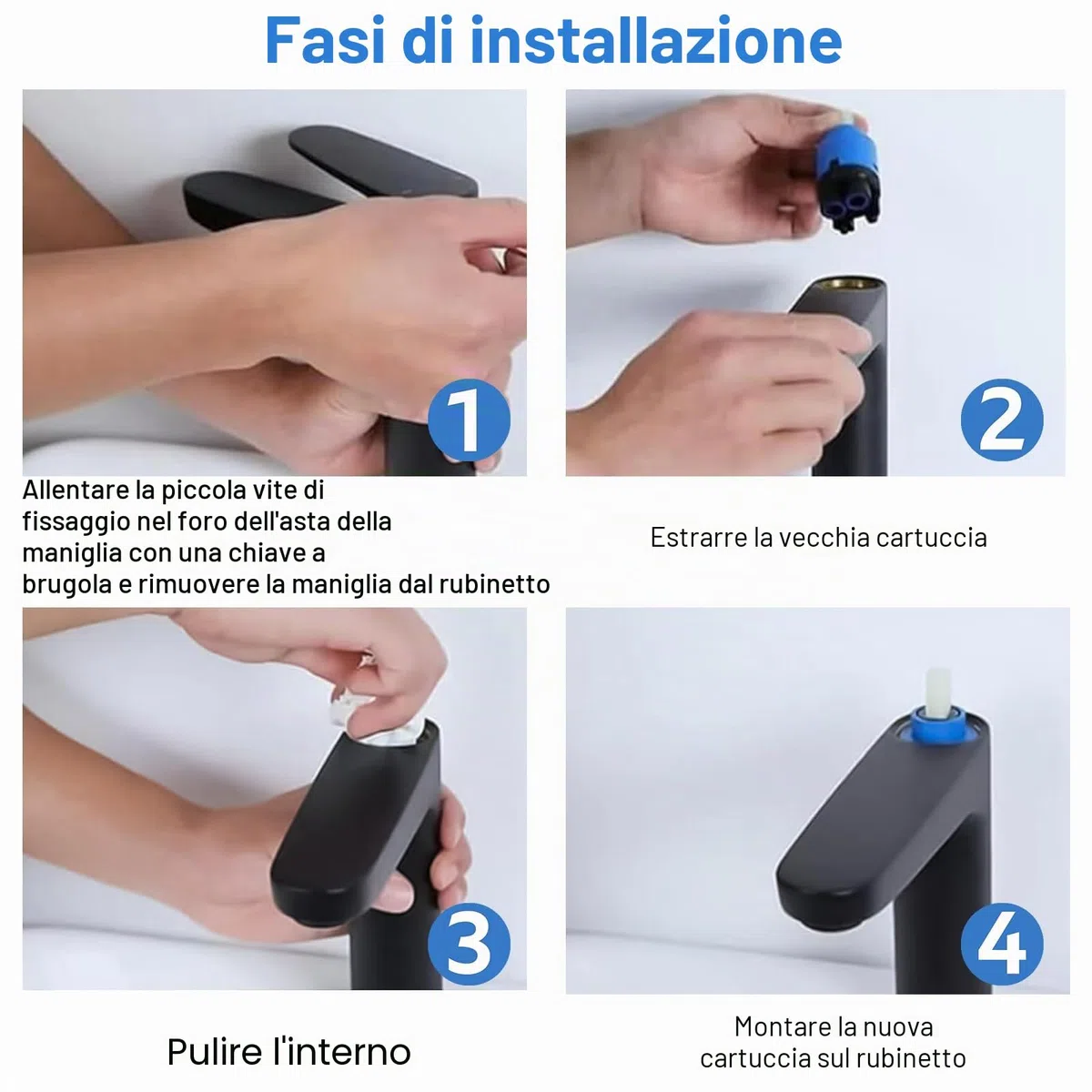 2 Pezzi Cartuccia in Ceramica da 35 mm, Cartuccia per Rubinetto, Cartuccia per Miscelatore, per Rubinetti Monocomando, Cartuccia di Ricambio per Rubinetti da Bagno, Cucina e Lavandino