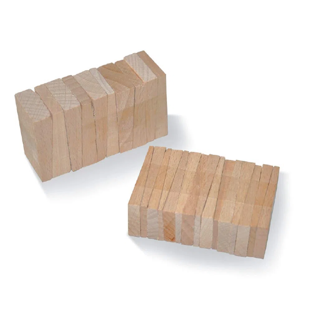 Cunei Distanziatori in Legno per la Posa di Pavimenti in Parquet Laminato Vinilico, 125 pz.