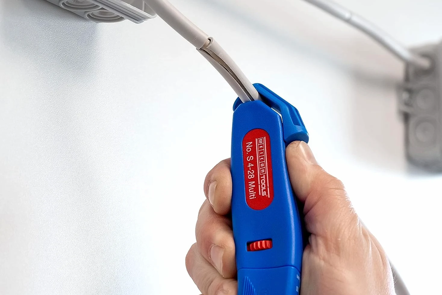 WEICON TOOLS Coltello per Cavi No. S 4-28 Multi, spelafili da 4 a 28 mm, funzione di spelatura 0,5-6 mm, Made in Germany