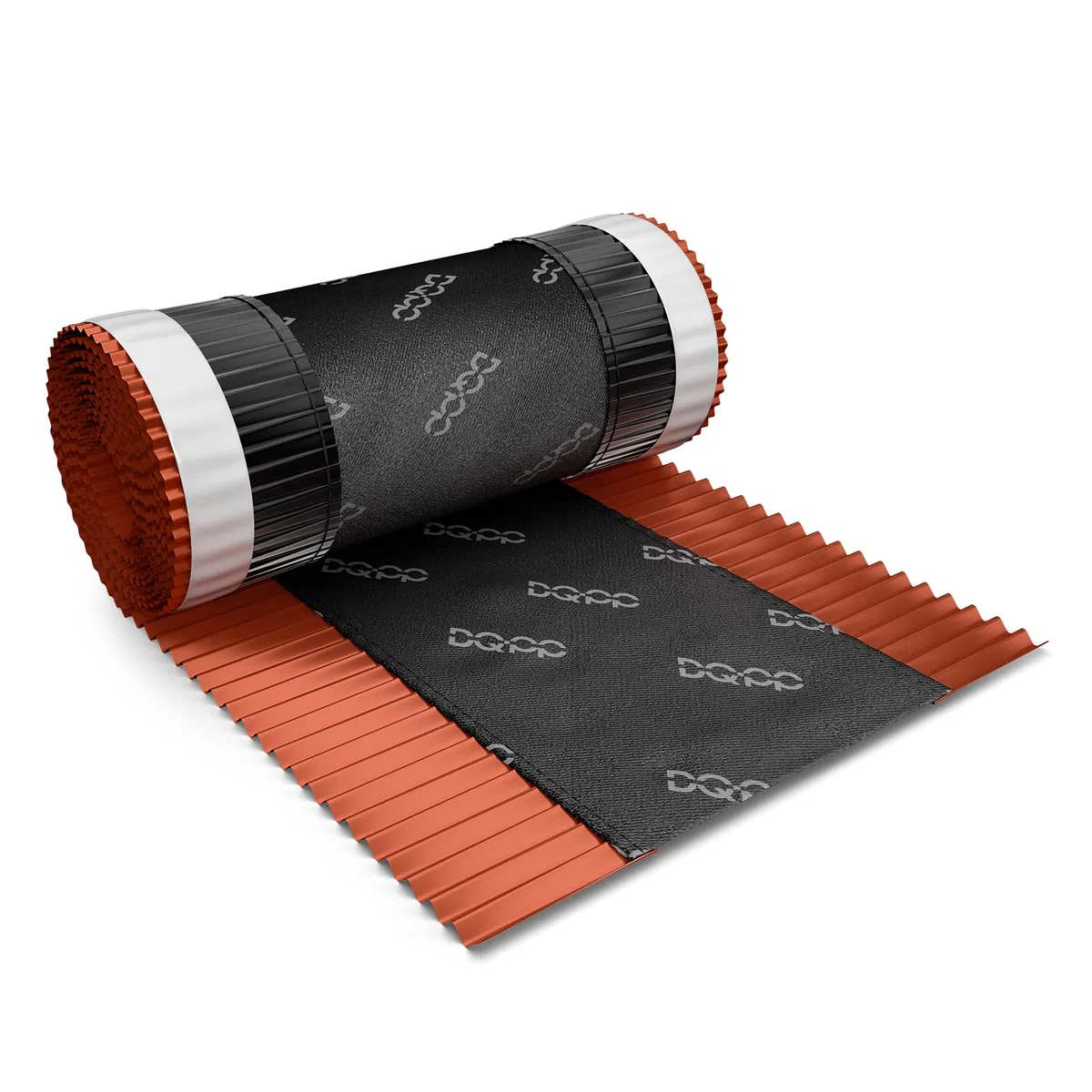 5m x 390mm Marrone rame sottocolmo ventilato RAL 8004