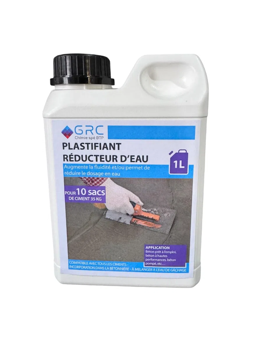 GRC - Plastificante riduttore d'acqua per cemento, 1 l