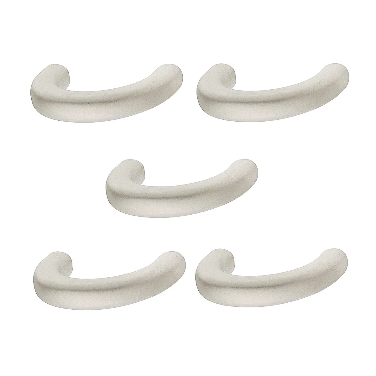Gedotec LEONIE H10139 - Maniglia ad arco per mobili e cassettiere, 32 mm, per cassetti, cucina, 5 pezzi, colore nichelata opaca