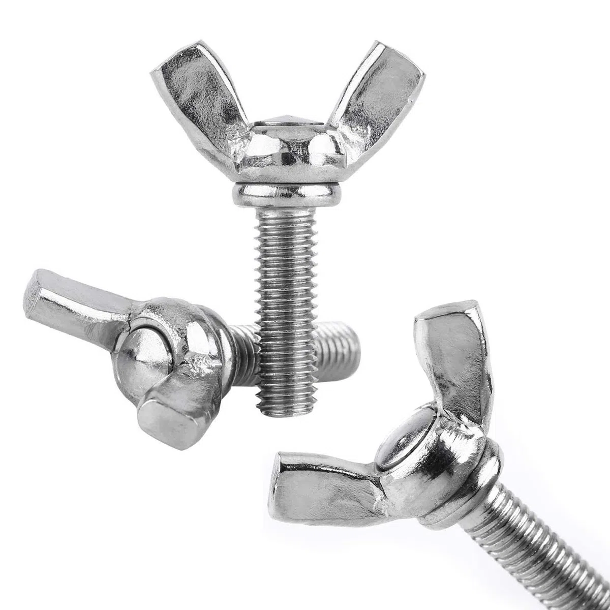 25 viti ad aletta, M6 x 25, in acciaio inox, bella e pratica, con filettatura completa, per display, elettrodomestici, comunicazione