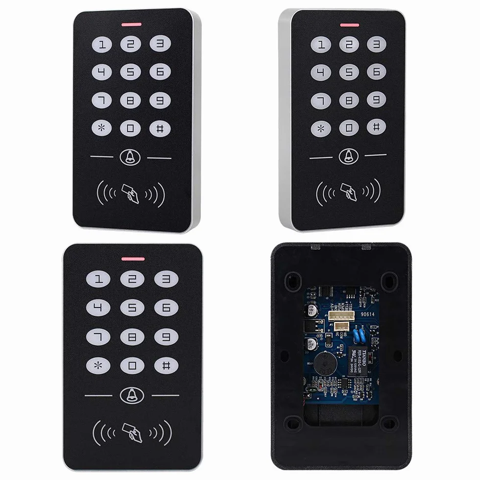 FST 125KHz RFID Tastiera Per Controllo Accessi Copertura Impermeabile Lettore Controller di Accesso Esterno + 10 pz EM4100 Portachiavi per la Casa