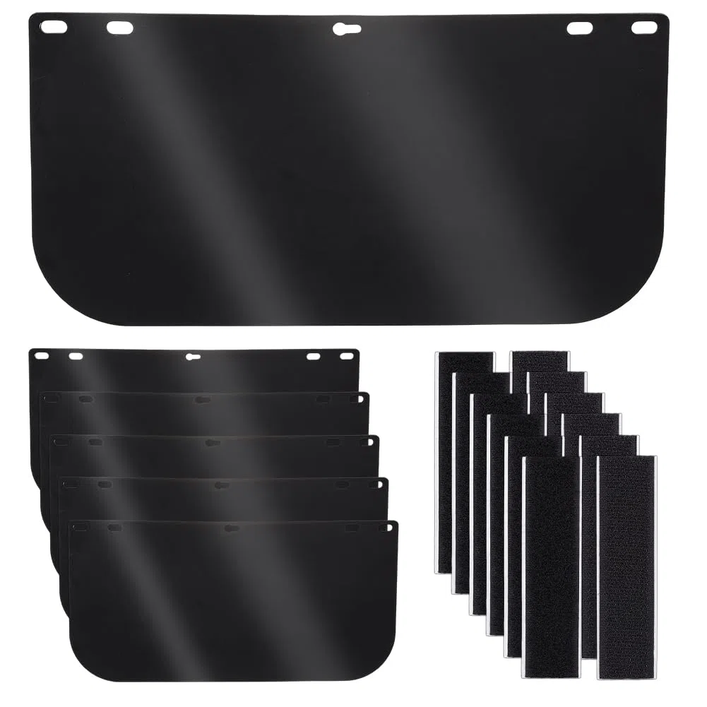 PH PandaHall 6pz Lente di Ricambio per Visiera 39x19.7cm Lente di Ricambio per Visiera da Saldatura Protettiva Completa per Molatura Taglio Saldatura Cosplay