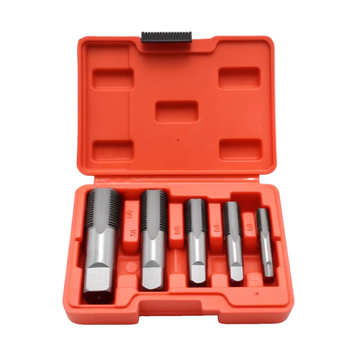 Un set di 5 pezzi, set di utensili filettati NPT per modellismo, per pulire o reinfilare filettature danneggiate o fisse nelle trincee filettate