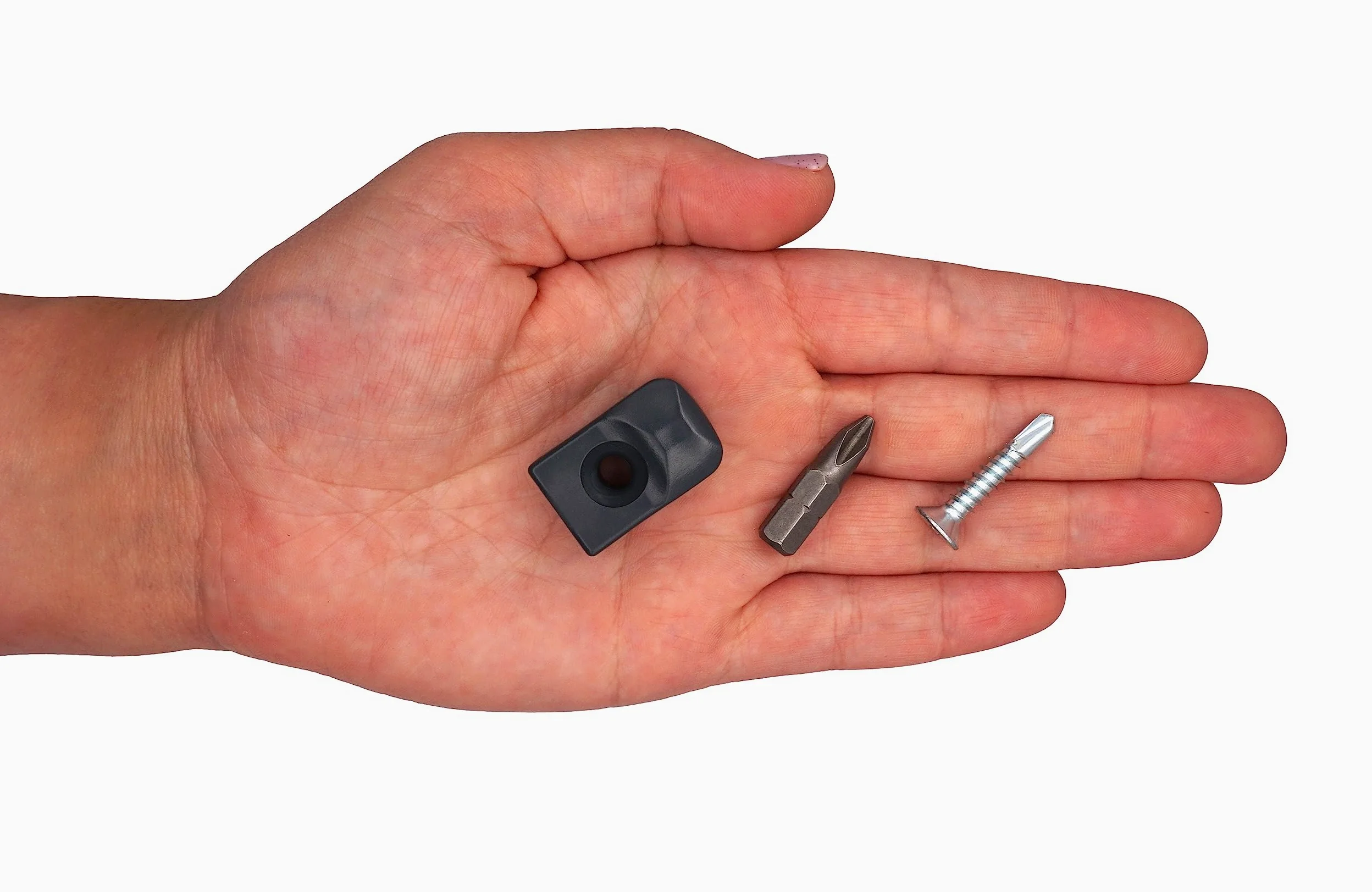 SKIR'CO (50 pz) Clip Grigie per Recinzioni, Clip in Plastica per Recinzioni in Rete, Fermacavi Fissi a Vite, Clip per Recinzioni in Filo, Colore RAL 7016