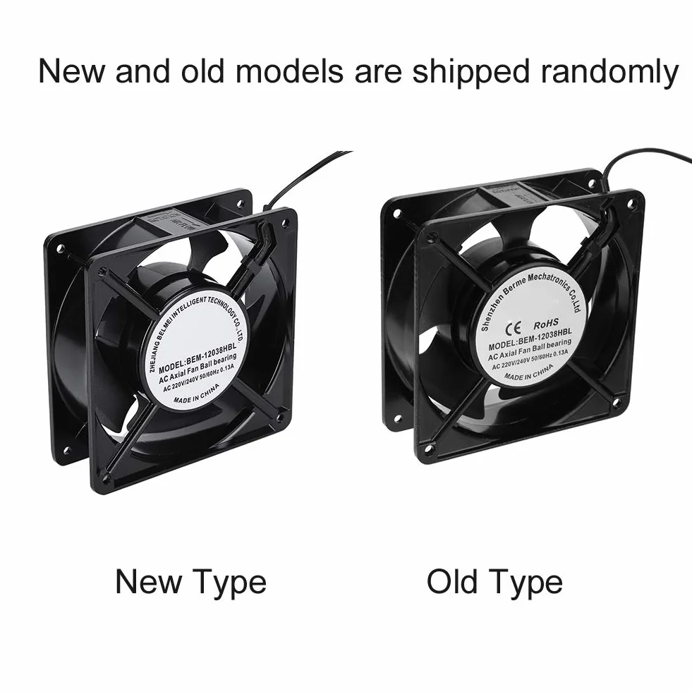 Ventola di Raffreddamento Assiale per Saldatrice 120x120x38 mm Metallo 28W Motore in Rame 2600 RPM Alta Velocità Basso Rumore 82CFM