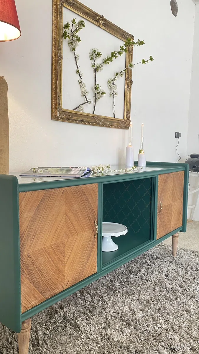 Novecento Paint Mobili ml 500 SOTTOBOSCO, Pittura gessosa (Chalk Paint) Extra Opaca facilissima da stendere.