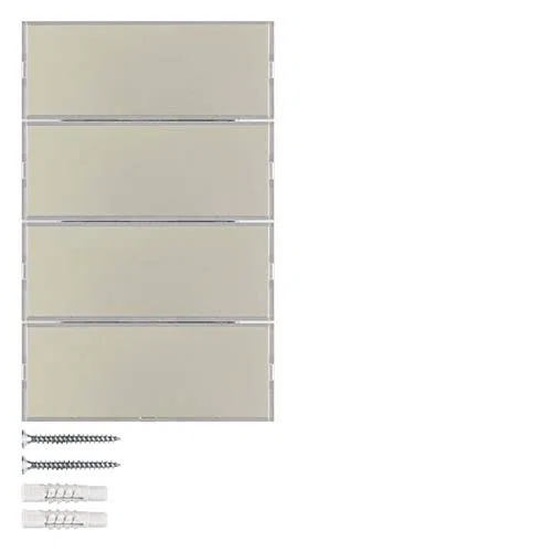 Teclado KNX 4 fases, series berker K.x de hager, acero