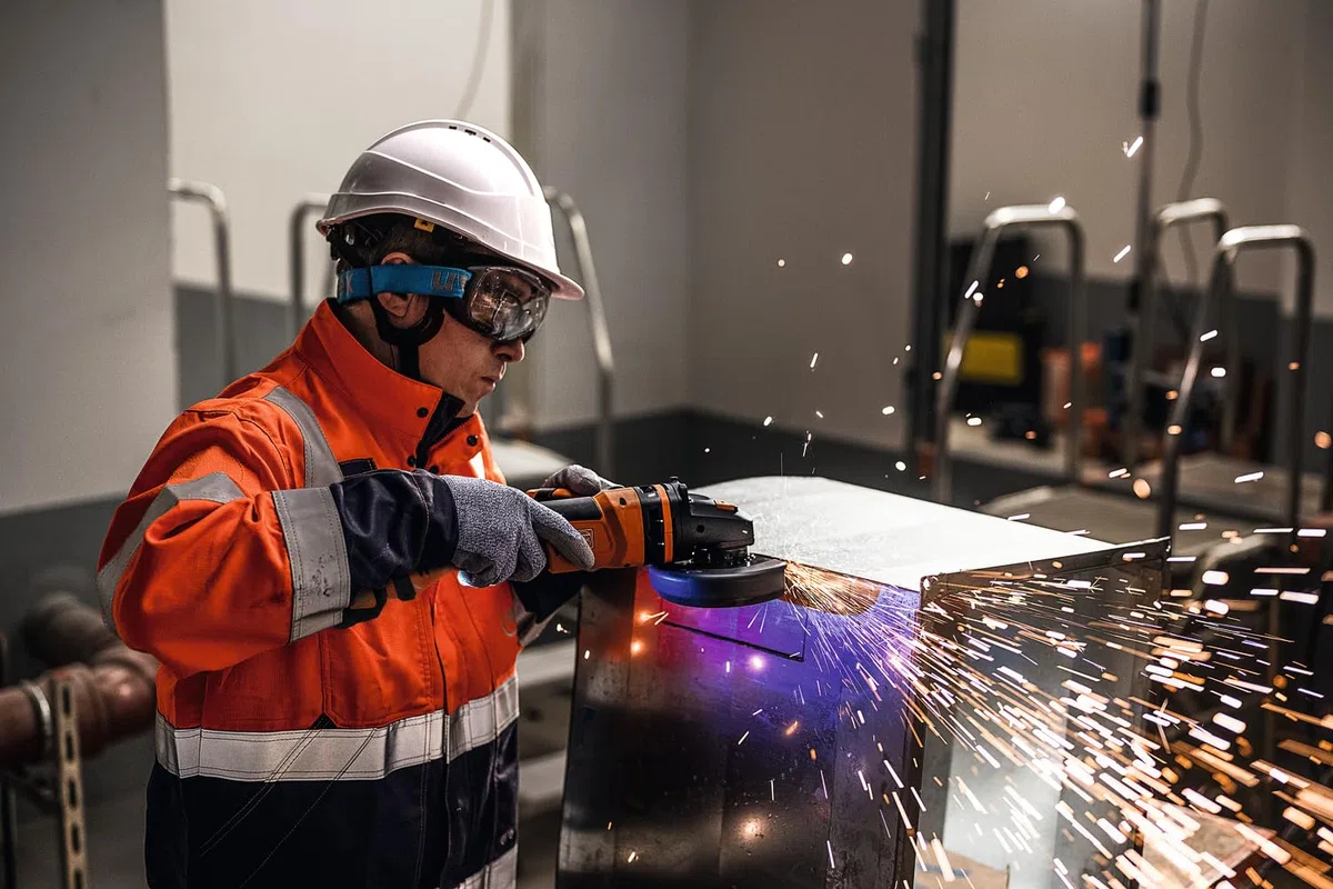 FEIN Dischi Abrasivi fibrati 125 mm, Grana 60, 25 x dischi Abrasivi per Smerigliatrici Angolari, Per una Levigatura Efficace di Acciaio e Acciaio Inox