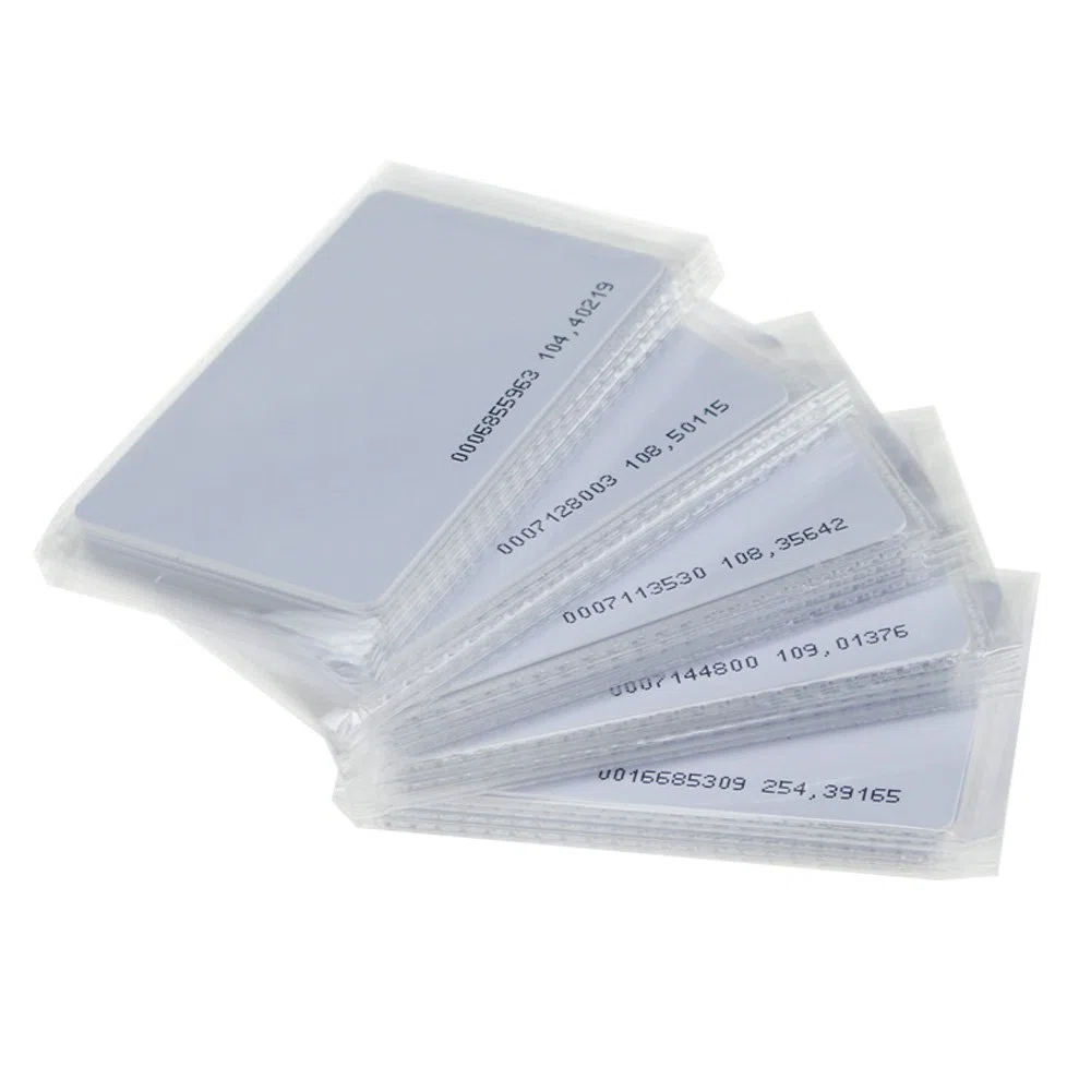 100pcs/Lot RFID 125KHz Prossimità ID Smart Card tag 0.8 mm Sottile per Sistema di Controllo Accessi, Bianco