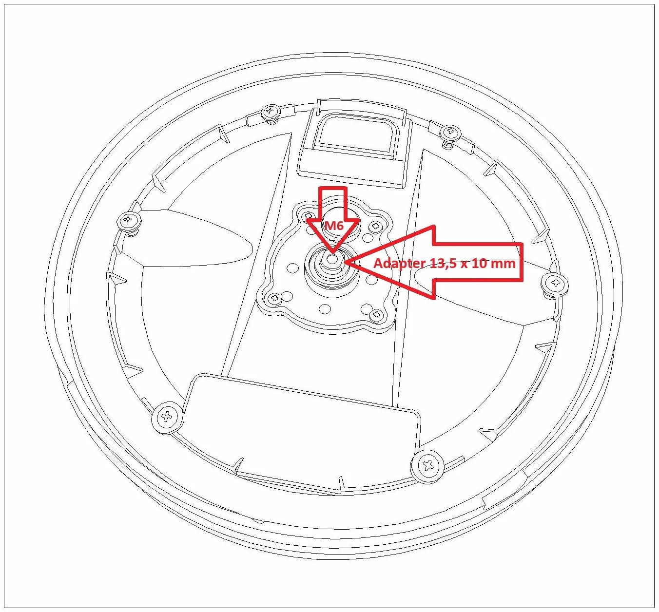 Ricambio platorello a strappo levigatrice da parete a stelo levigatrice per soffitti levigatrice per edilizia asta telescopica con abrasivo Ø225mm compatibile con Einhell TC-DW 225 e TE-DW225