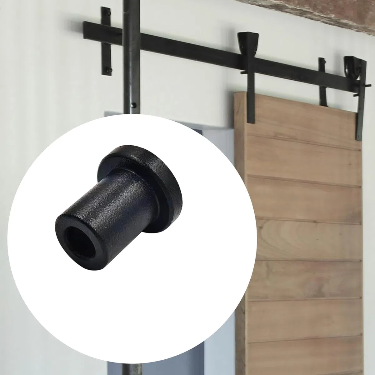 4 Pz Distanziali Pista Parete Scorrevole Barn Door Hardware Rotolamento Roller Assemblies Dispositivo di Collegamento Connettore In Acciaio Al Carbonio Pista Distanzi