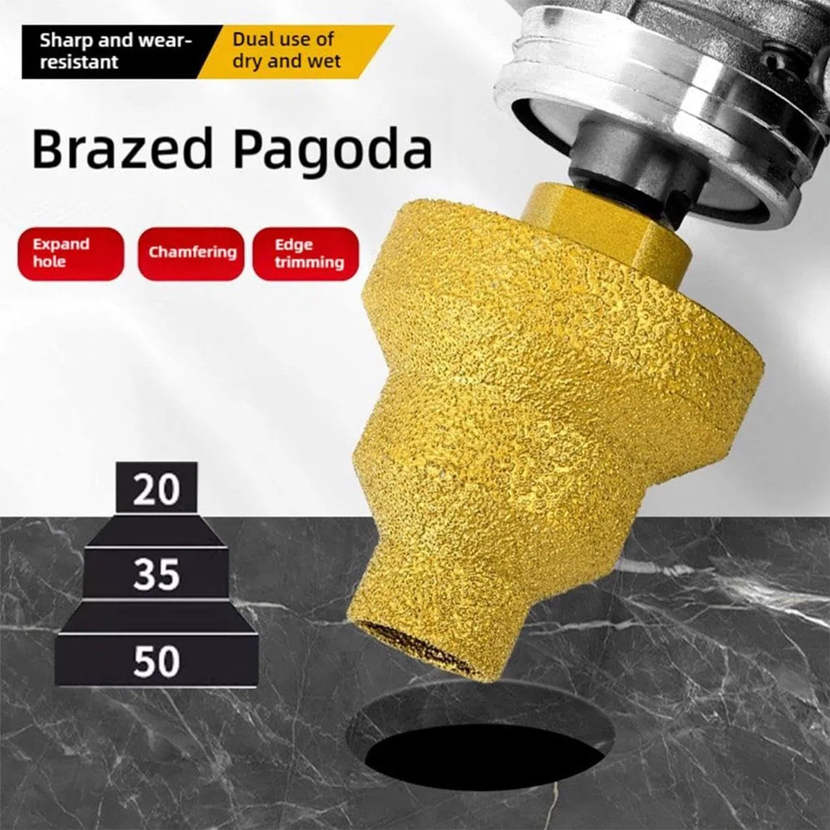 Metal Drill Bit Hole Expander Conical Step Drill Bit For Metal Woodworking Concrete Tile Bevel Chamfer Drill Bits For Precision Drilling In Vari Materials Like Steel, Wood, And Ceramic