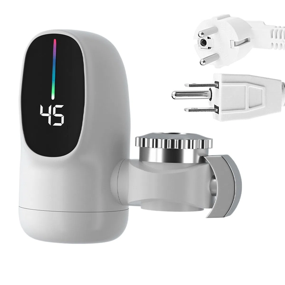 Rubinetto Acqua Calda Istantanea, 3000W Scaldabagno Elettric Rubinetto Rapido Con Display Digitale A LED Per Hotel, Casa, Interno, Camper, Bagno E Cucina