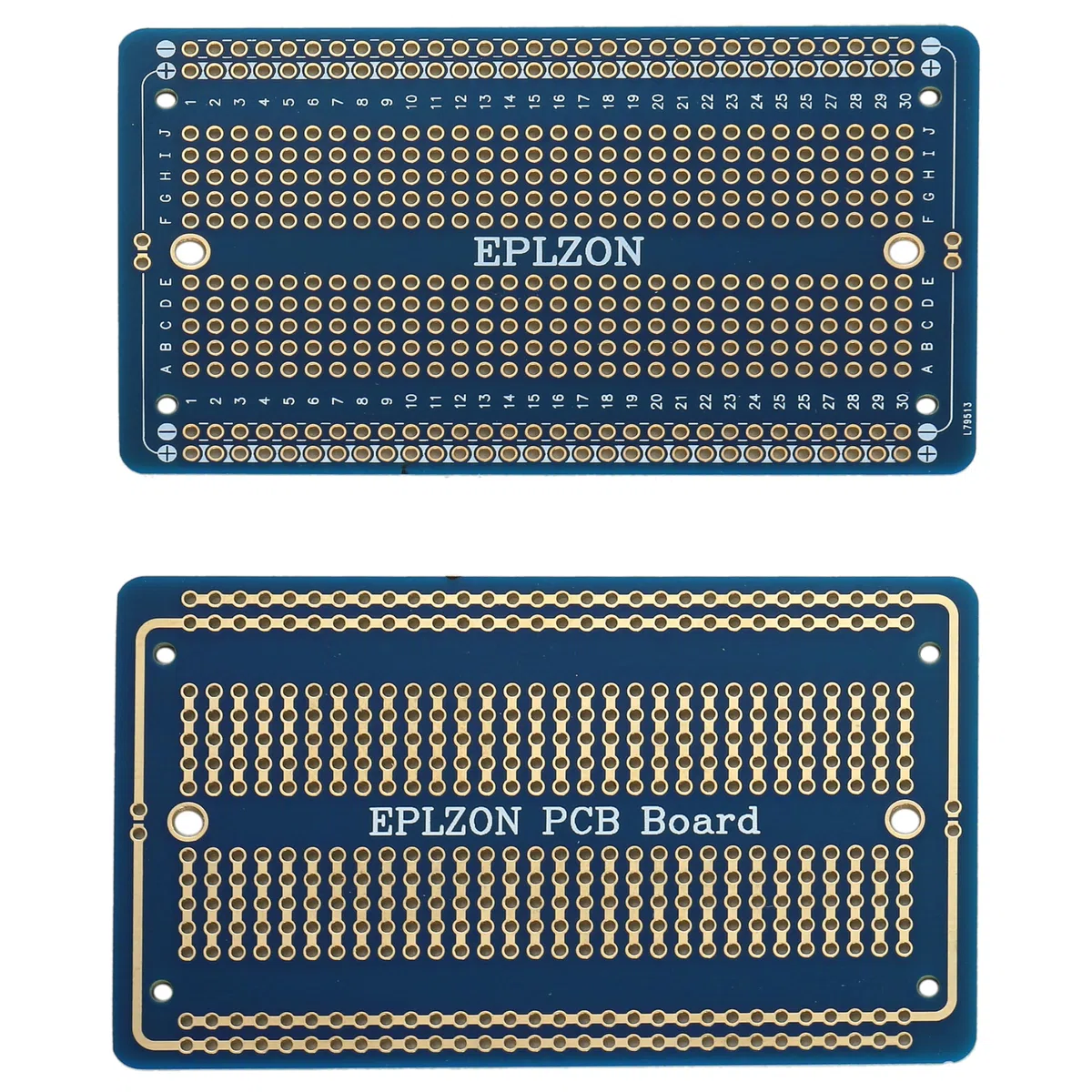 Tagliere saldabile per circuito stampato placcato oro per progetti di elettronica fai-da-te, compatibile con progetti di saldatura 2,05 "x 3,5" (10 pezzi,Blu)