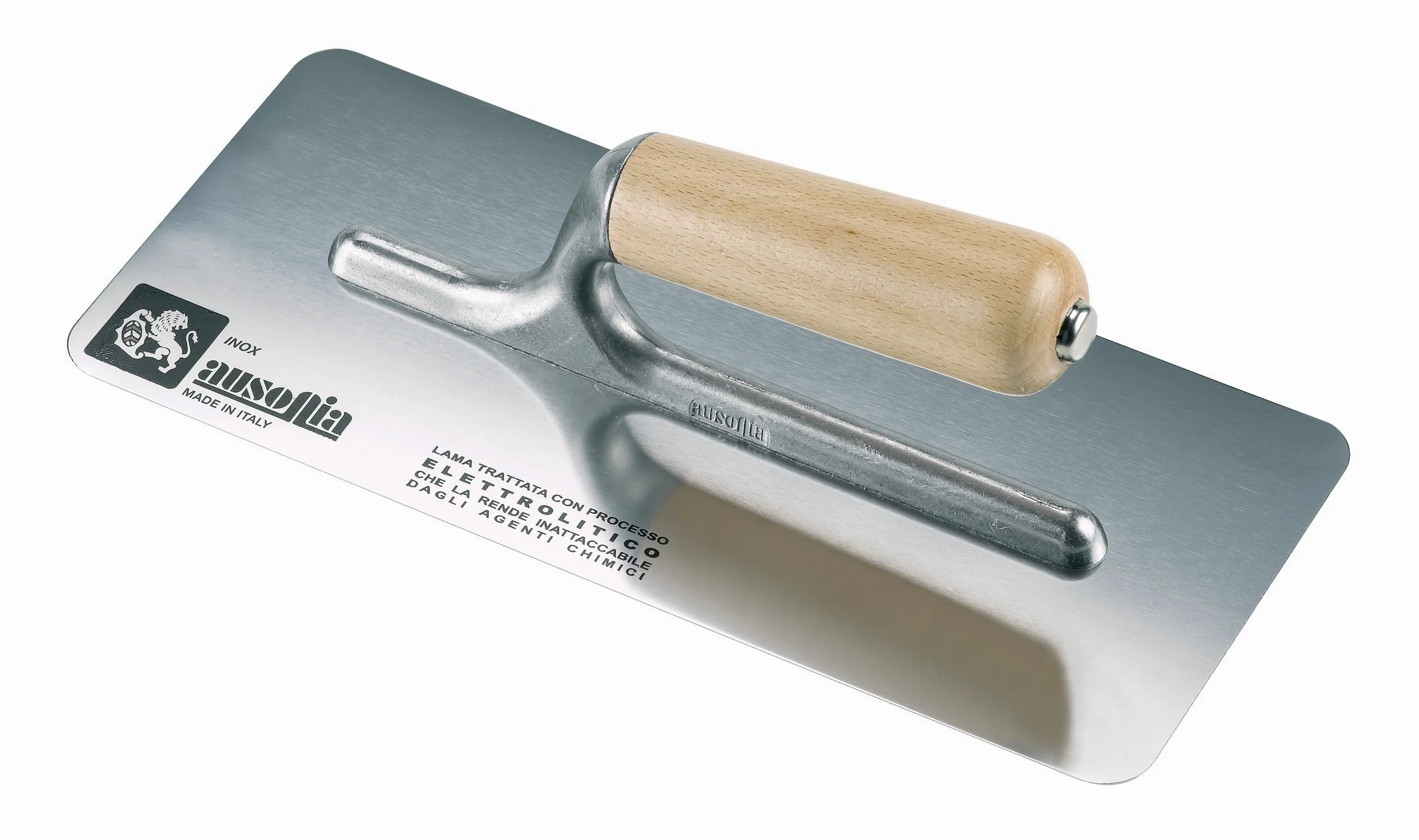 Ausonia - Frattazzo a bordi tondi 24x10 manico legno