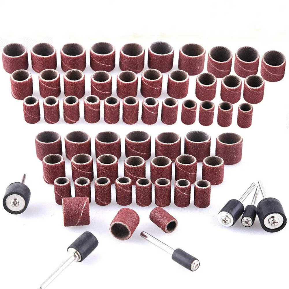 Vogueing - Kit per levigatura a tamburo, 384 pezzi, grande nastro abrasivo per accessori Dremel