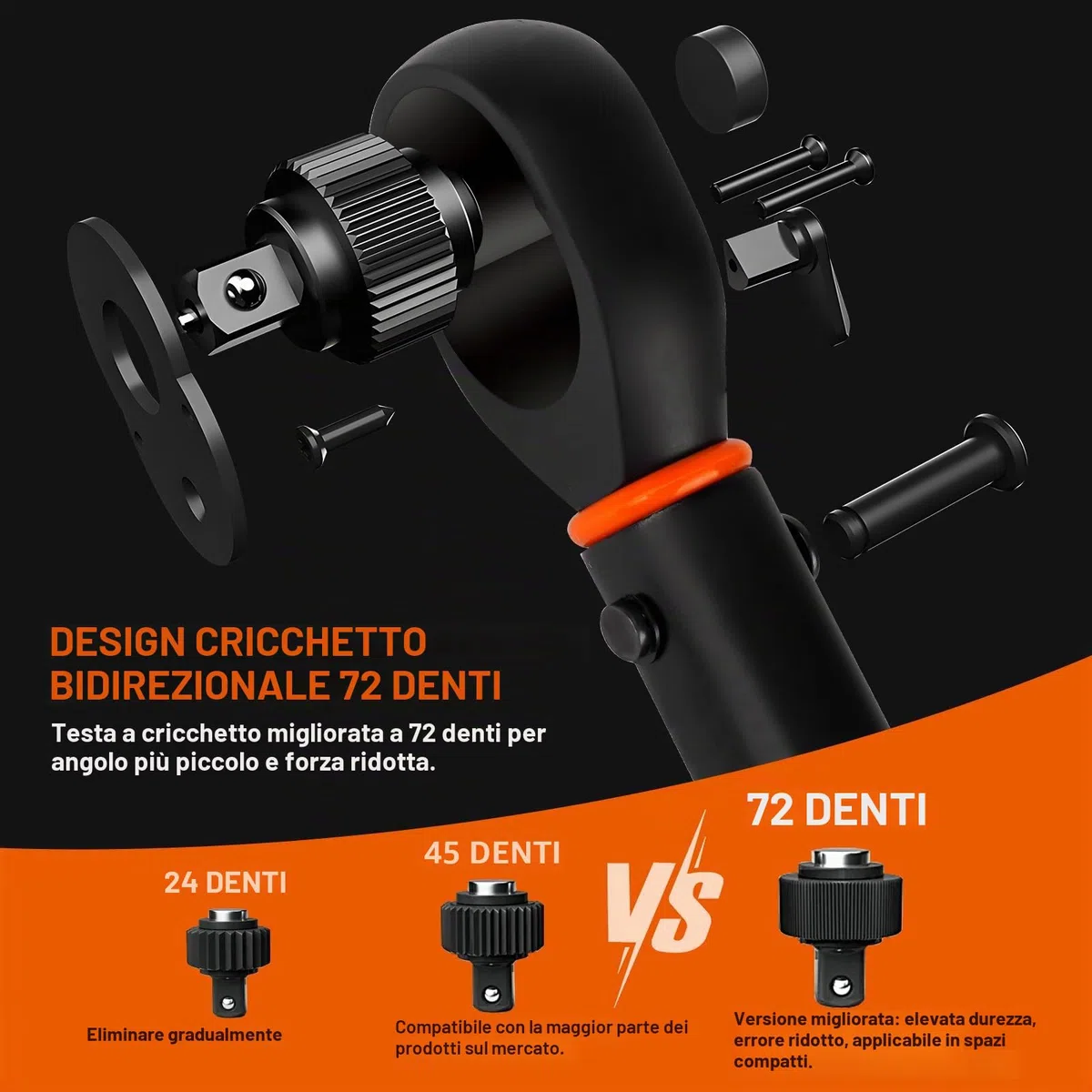 AivaToba Chiave dinamometrica per bicicletta 1/4", aggiornamento 2026, chiave dinamometrica 13 TLG, 2-24 Nm, set con cricchetto a 72 denti, precisione di errore ±3%, aste di prolunga, adattatore da 3