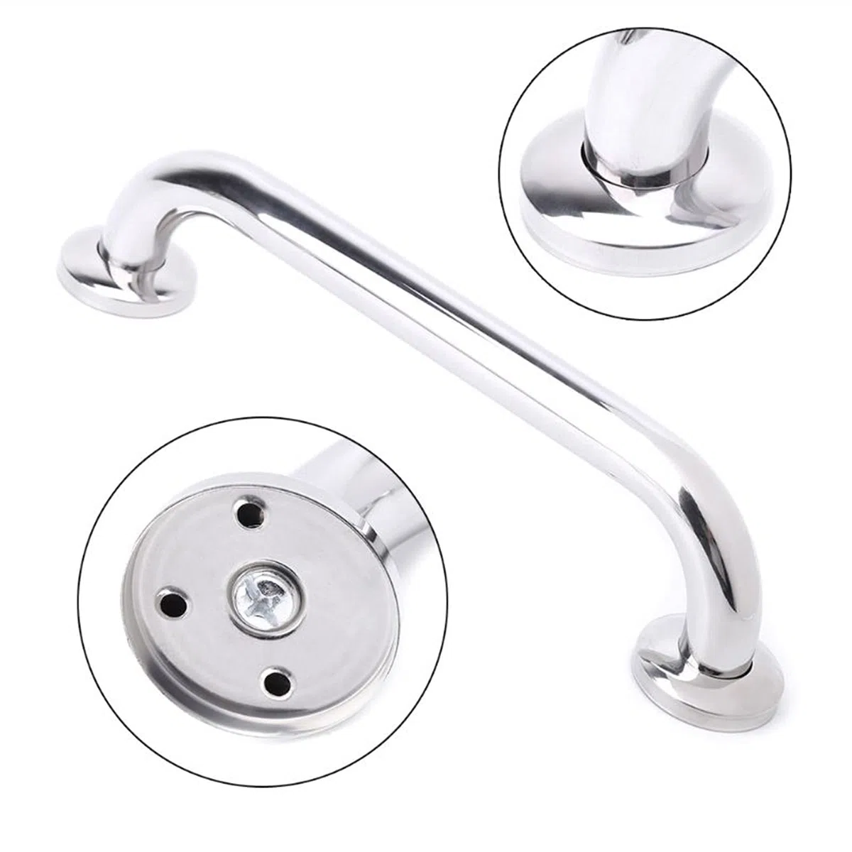 Cardrail Grab Bar 30 / 50Cm in Acciaio Inox Bagno in Acciaio Inossidabile Barra, Supporto per la Sicurezza Della Doccia Maniglia Portasciugamani Applicabile a Bambini Anziani Bambini Antiscivolo/