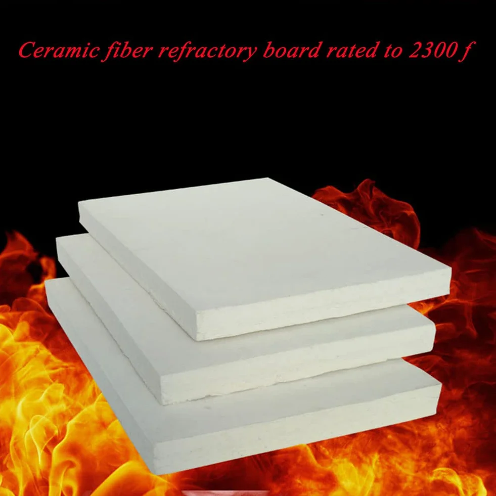 Pannello in Fibra di Ceramica - Resistente al Fuoco - Ignifugo, Resistente alle Alte Temperature, Pannello Isolante per Stufa A Legna, Camino, Forno, Fornace, Forno per Pizza,200 * 200 * 20mm