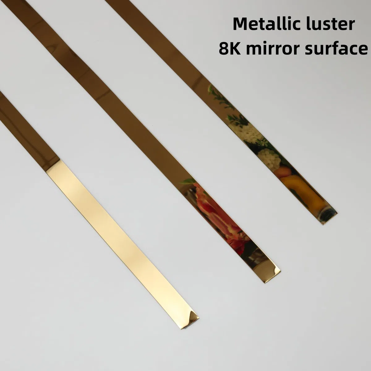 Finitura metallizzata dorata a specchio, modanatura adesiva per cornici di specchi, pareti, caminetti e decorazioni fai da te per la casa (10m x 2cm)