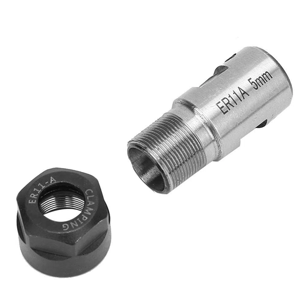 7 PZ ER11 1-7mm Spring Collets Set ER11 5mm Motor Shaft Holder Extension Rod Fresatura Tornio Strumento per CNC Engraving Machine