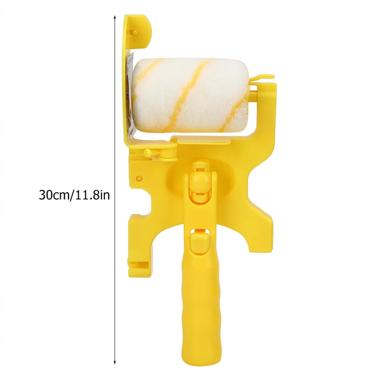 Bordo per rullo di vernice, kit di bordo per vernice portatile con rullo e pennello, Bordo per pittura portatile per strumento di sicurezza a soffitto a parete per la casa, 30 x 12 x 6,4 cm