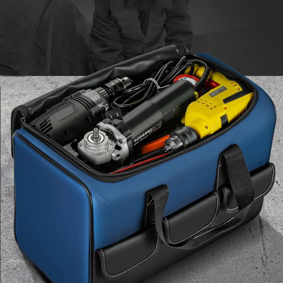 Borsa per Attrezzi Pesanti da Elettricista Impermeabile | Borsa Porta Utensili Professionale con Tasca Interna | Organizzatore per Borsa degli Attrezzi per Stoccaggio 'Attrezzatura
