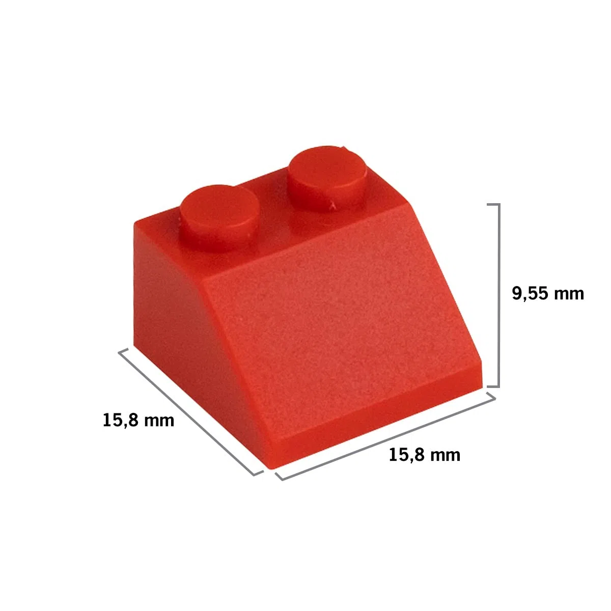 Set di 75 mattoncini per tetto, mattoncini per tetto, diversi colori (rosso/620)
