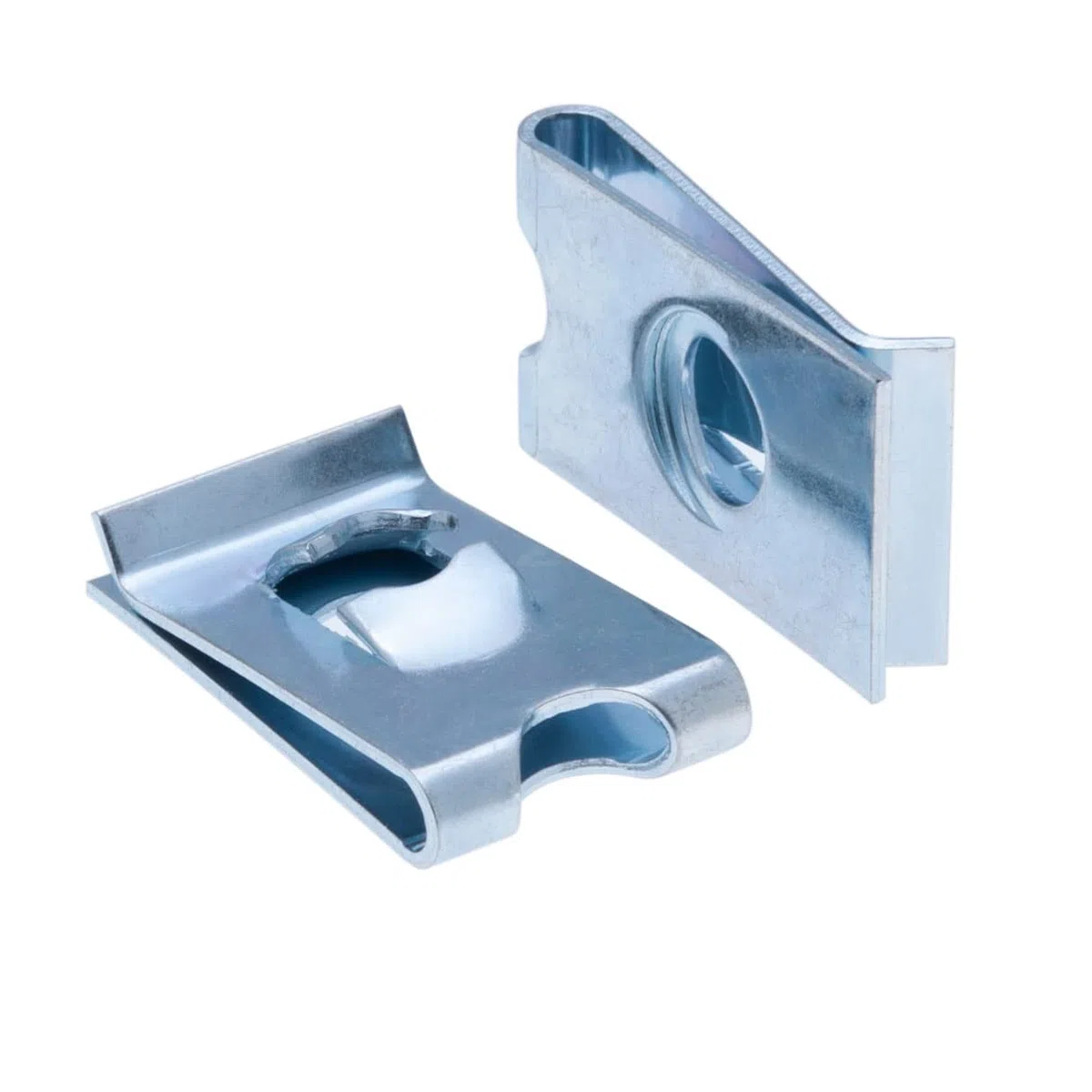 Clip a U Typo 3.9 mm per Auto Clip Dadi Pannello Zincato Pannello Spire Clip Universale Montaggio Auto Clip Foro Filettatura per M3 M4 M5 (100 pezzi)