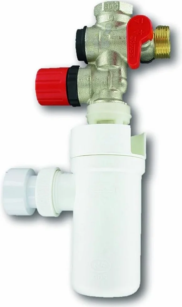 Gruppo di sicurezza 889 3/4" (20x27) diritto NF con scarico