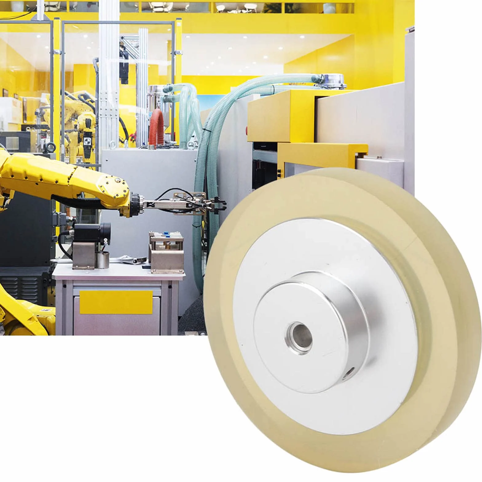 Ruota in Poliuretano Antiscivolo per Encoder Rotativi di Misurazione Resistente (200)