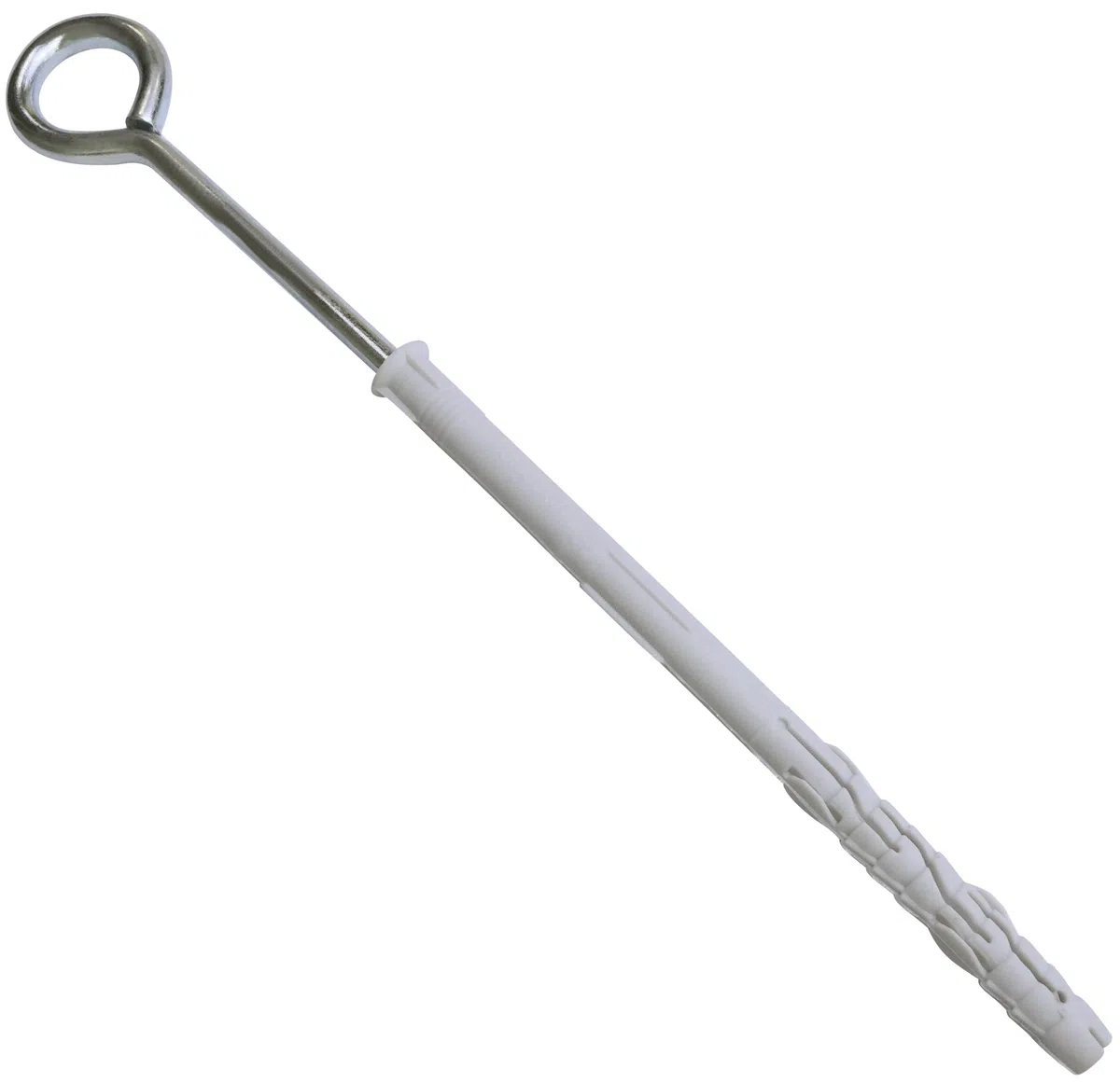 AERZETIX - C57546 - Set di 10 tasselli universali Ø10x160mm in plastica + 10 ganci a sospensione con occhiello/golfari per avvitare chiuso Ø7x165mm in acciaio - calcestruzzo mattoni pieni muratura