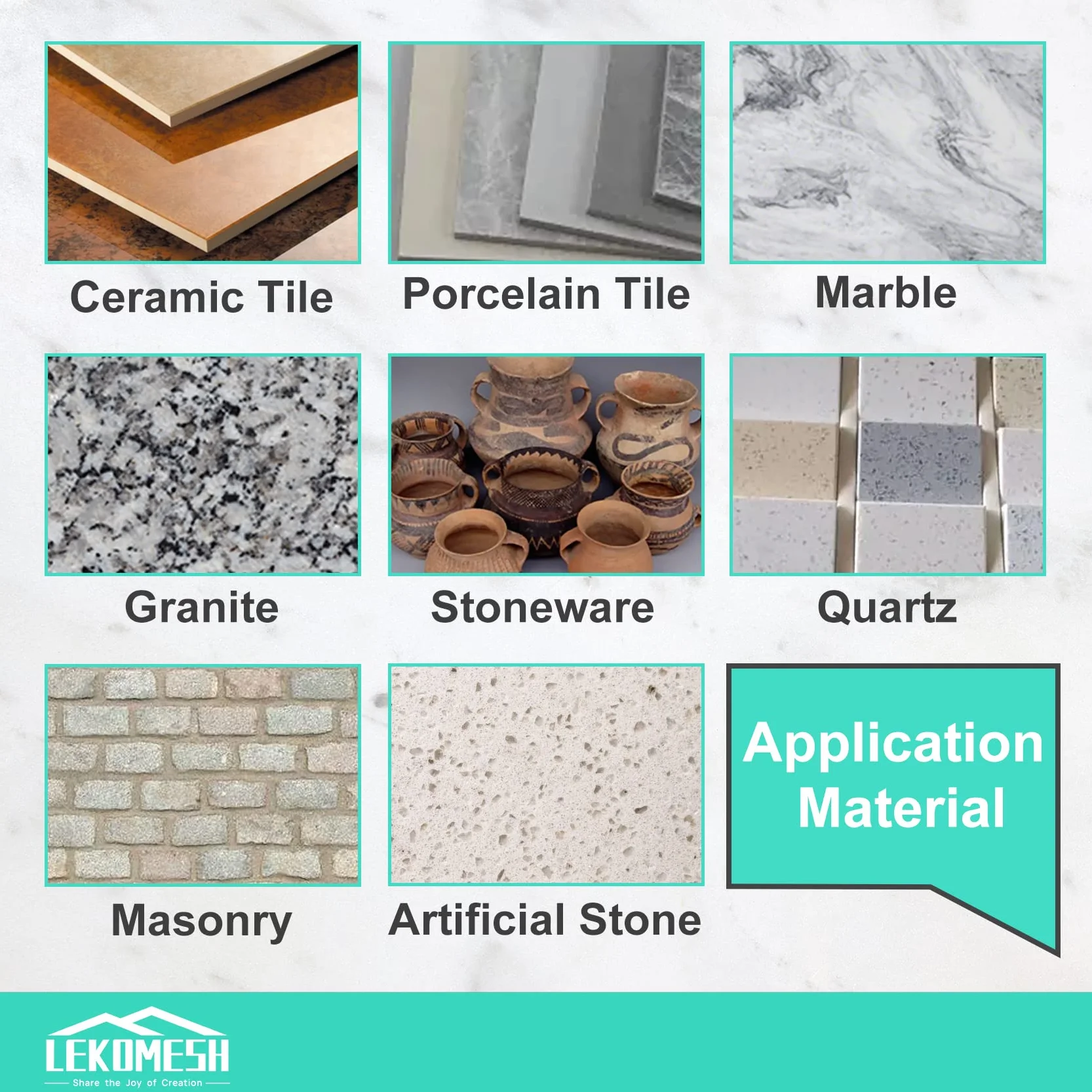 Fresa Diamantata 50mm x M14 LEKOMESH - Punte per Smusso, Smussatura Allargare Forma Fori in Ceramica Porcellana Piastrella Marmo Granito