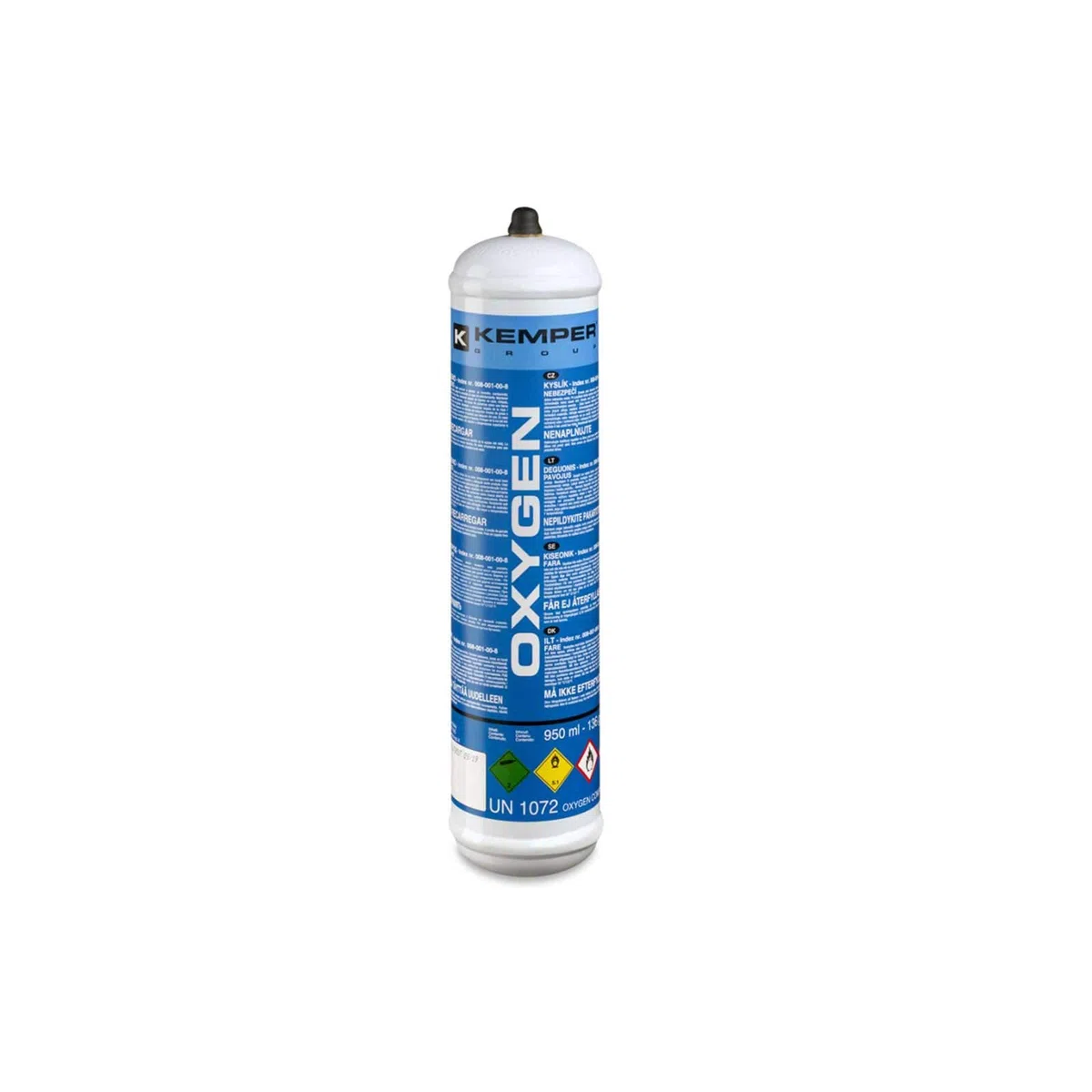 BOMBOLA GAS OSSIGENO 950ml USA e GETTA per SALDATURA OSSIACETILENICA METALLI