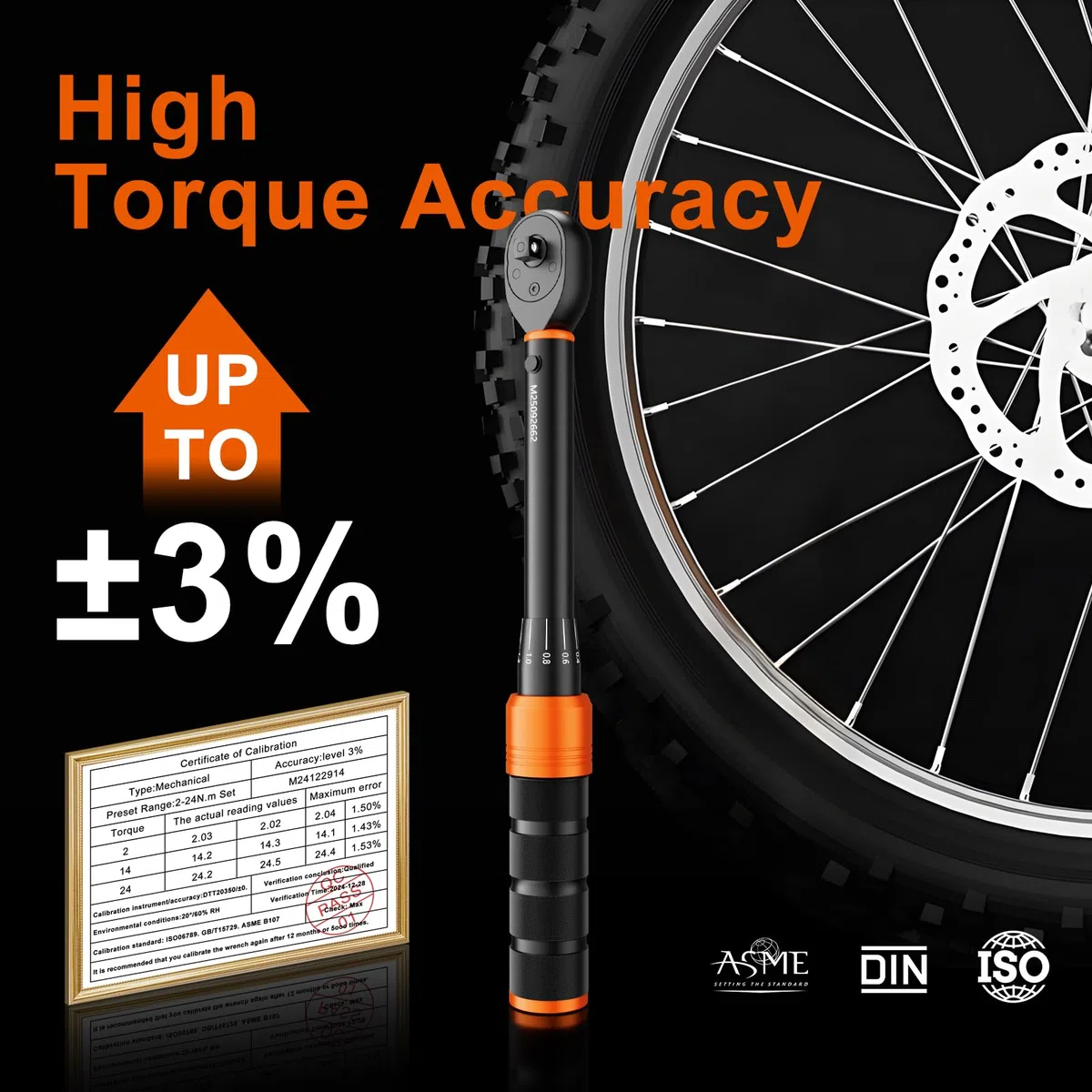 AivaToba Chiave dinamometrica per bicicletta 1/4", aggiornamento 2026, chiave dinamometrica 13 TLG, 2-24 Nm, set con cricchetto a 72 denti, precisione di errore ±3%, aste di prolunga, adattatore da 3
