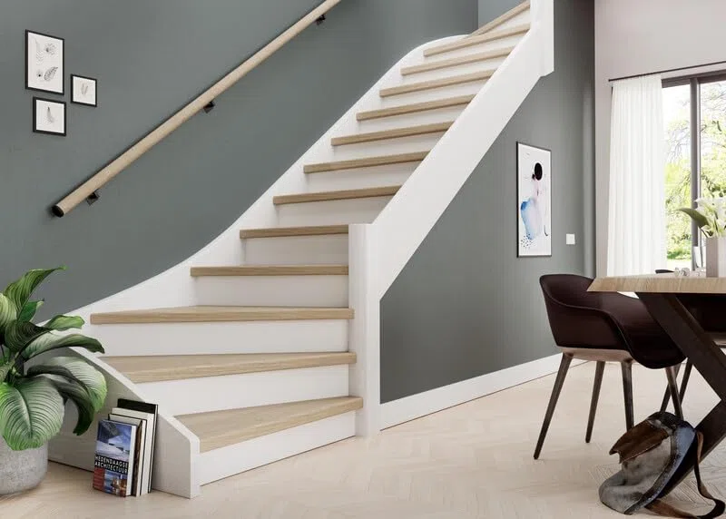 Pedata scala Bianco 130 x 20 cm - Al Pezzo