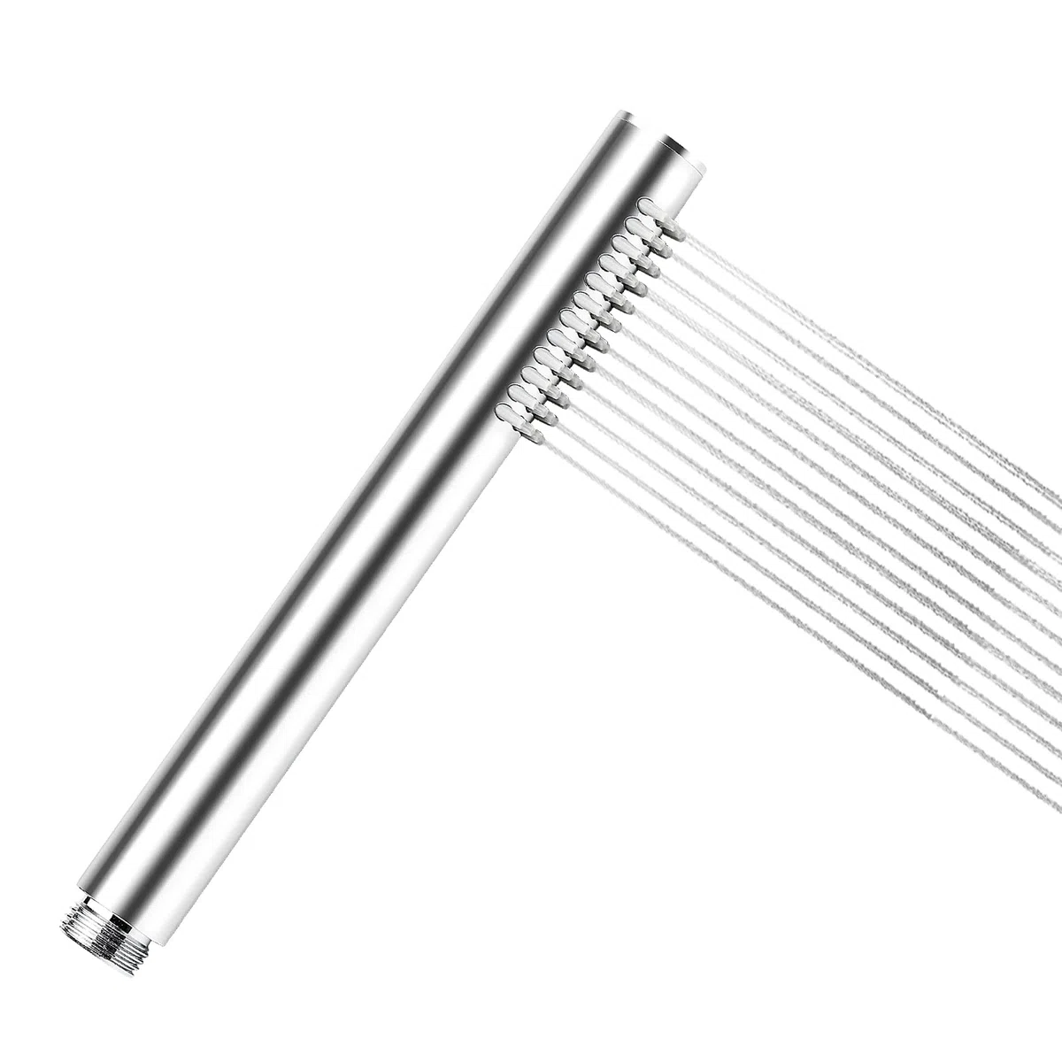 Soffione Doccia Risparmio Idrico Rotondo Manopola Doccia Alta Pressione Doccia a Mano Anticalcare 24x218 mm,1 Getti