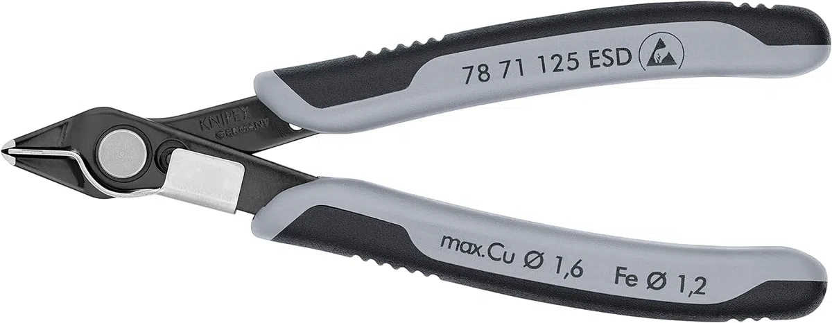 KNIPEX Elektronski Super Knips ESD con impugnature multicomponente 125 mm, 78 71 125 ESD