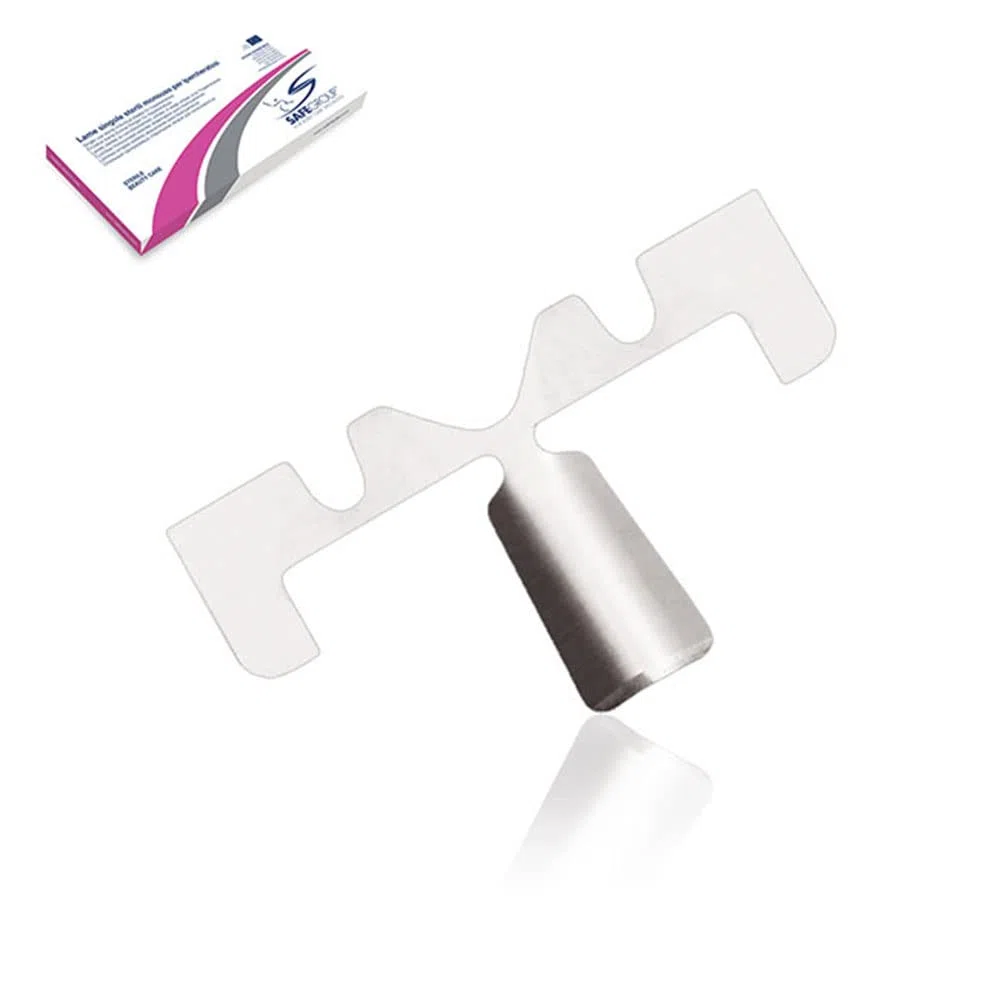 MV Confezione da 50 Lame Safe confezionate singolarmente originali n. 1 (Scatola Rosa)
