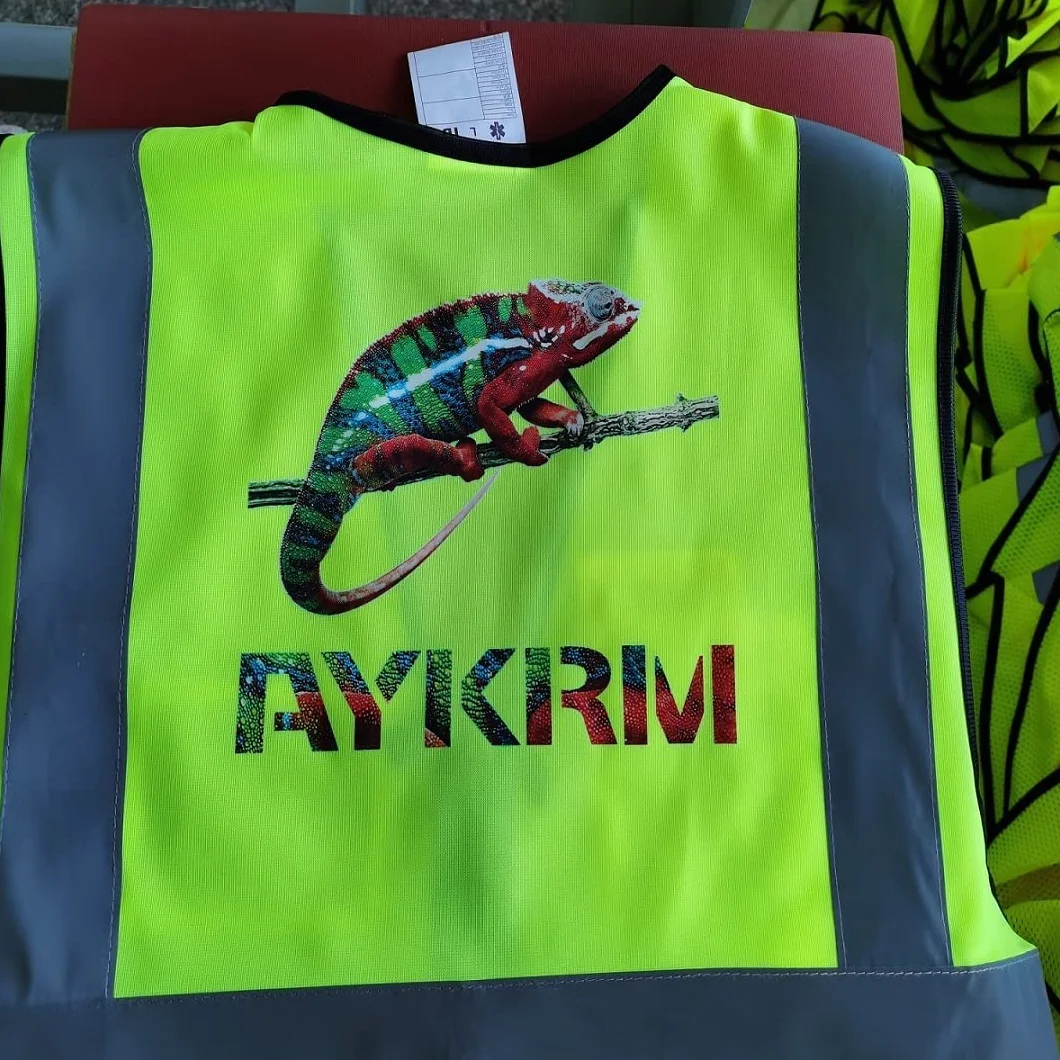 AYKRM 21 couleurs gilet lavoro catarifrangente alta visibilita con tasche e stampa staff personalizzata