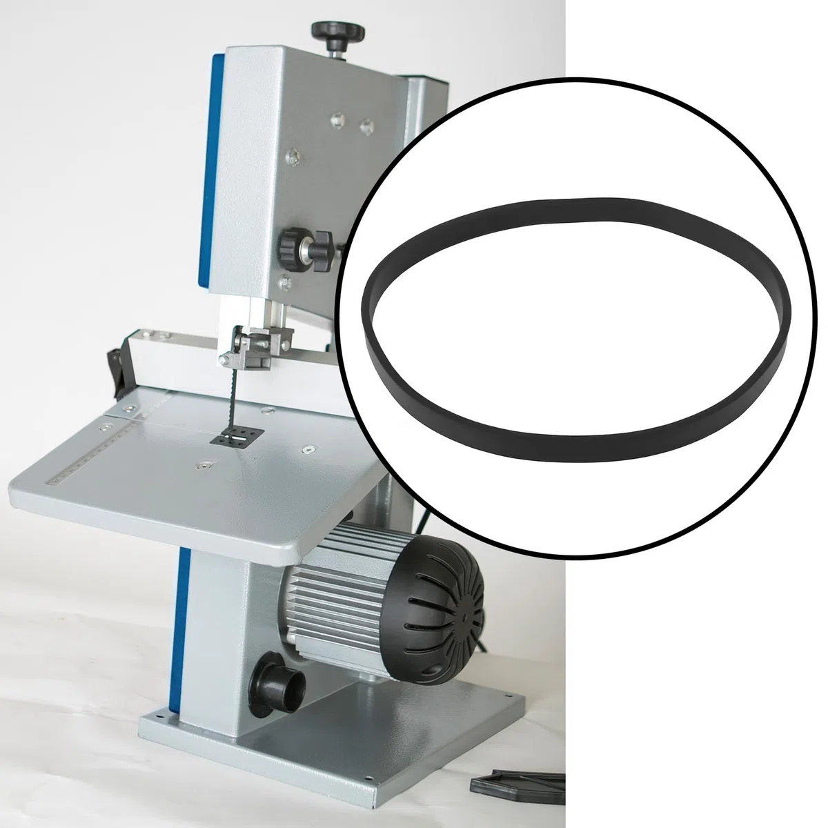 Create idea 2 Pezzi Cinghia In Gomma Per Sega A Nastro Da 8 Pollici Compatibile Con Draper Einhell Scheppach HBS20 Da 1400mm 1425mm Per Sega A Nastro