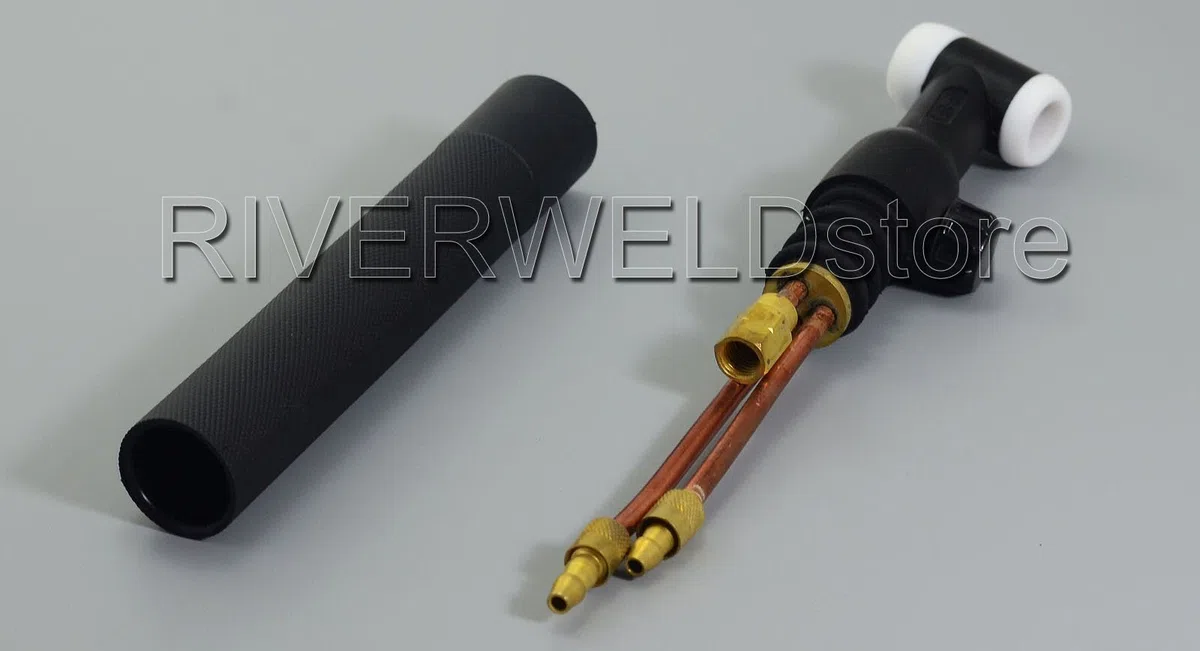 RIVERWELD Corpo della testa della torcia per saldatura TIG WP-18 SR-18 350Amp raffreddato ad acqua (valvola flessibile 18FV)